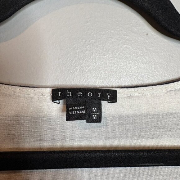 Theory lined linen striped shift dress - Picture 3 of 5